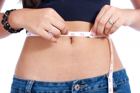Körpervolumen vor der japanischen Diät messen