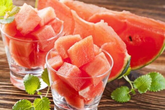 Wassermelonenmark auf Diät